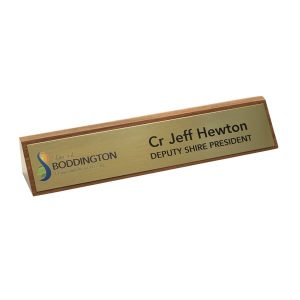 Name Plaque - Printed Brass
