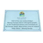 Rotary Engraved Stainless Steel Plaque