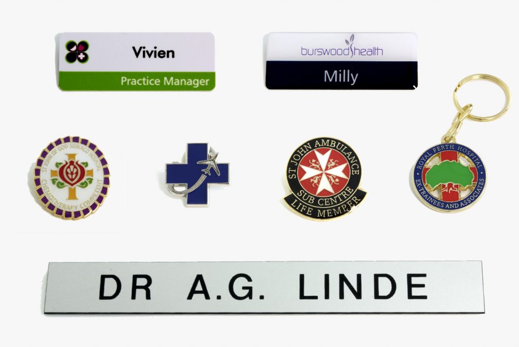 Name Badges - Health Services - Sheridan's Badges and Engraving
